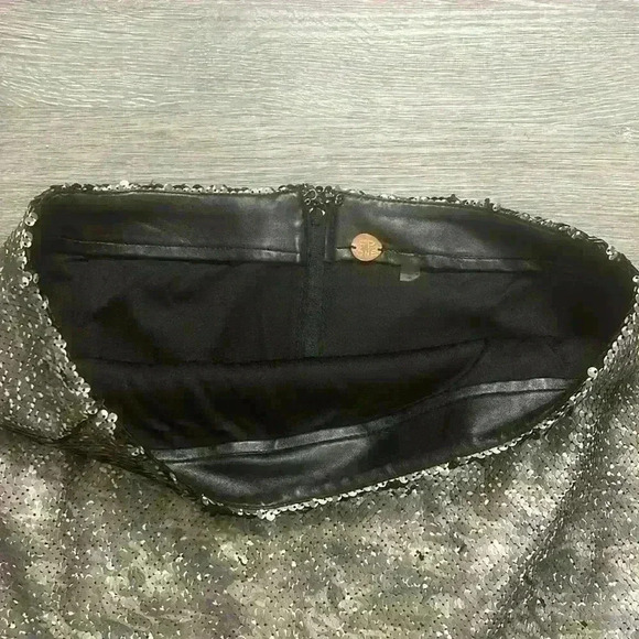Free People one  Sequin Mini Skirt size 10 very nice condition - Picture 7 of 13